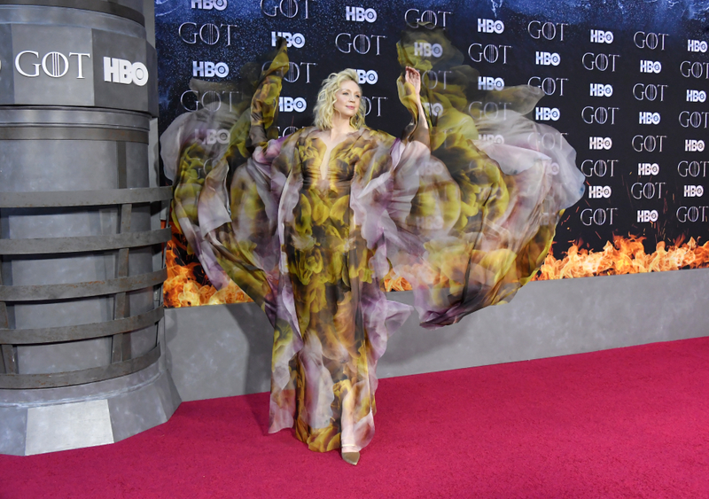 Illustration for article titled Winter might be here, but Gwendoline Christie's Game Of Thrones premiere look is absolute fire